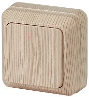 Выключатель накладной Эра Intro Quadro 1-кл. сосна картинка